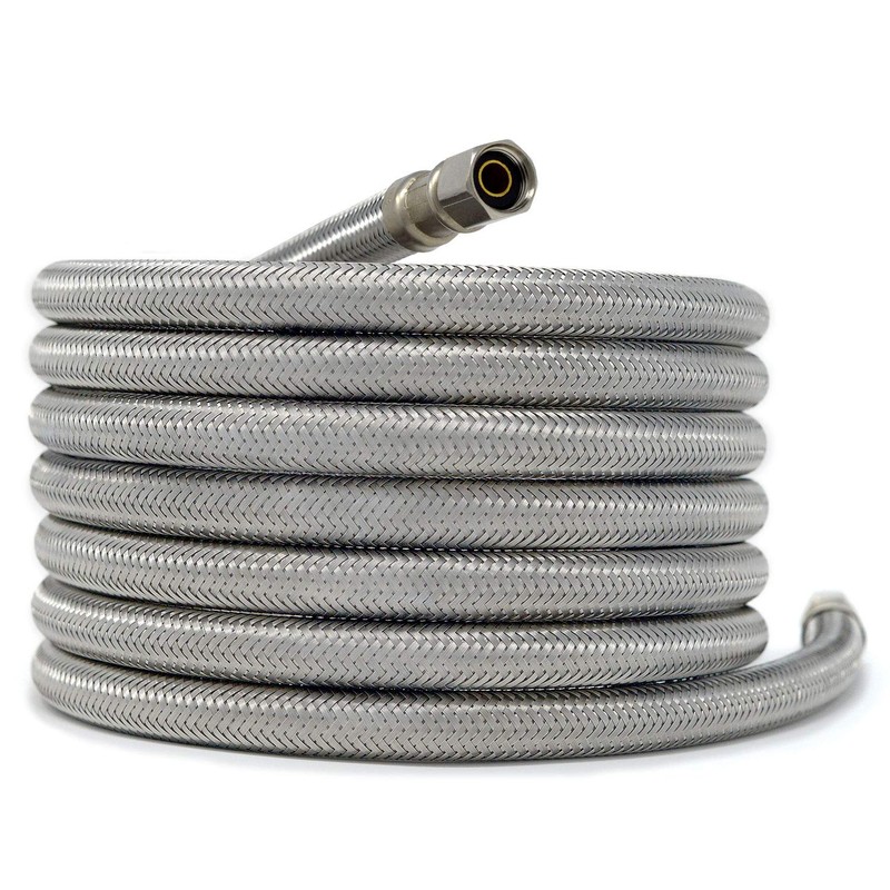 Braided Stainless Steel Ice Maker Water Supply Hose - 10