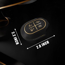 BestEvMod for Rivian R1T & R1S Key Fob Cover Accessories Leather Shells Protector Remote Key Case Compatible with Rivian 2022 2023 2024 2025 2026 Accessories (R1T)