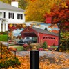 Briarwood Lane Harvest Bridge Autumn Magnetic Mailbox Cover Pickup Fall