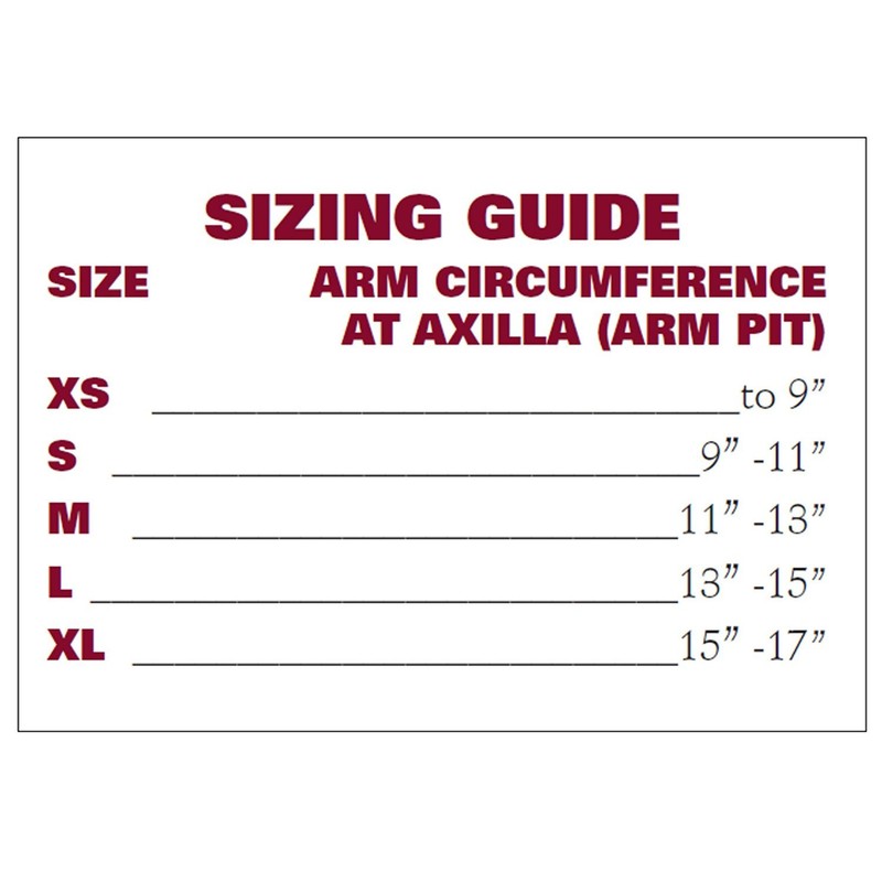 Compression Arm Sleeve with Gauntlet, Lymphedema Post-Op Support, Small (with