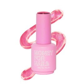 Money For Nails Soak Off UV LED Gel Nail Polish - Wears Up To 3 Weeks - Chip Resistant, No Peeling, Vegan Formula, 15mL (Pink Fein)