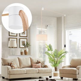 Adcssynd 6 Pack Aluminum Swag Hooks for Ceiling Hanging, Swag Hook Super Load, White Ceiling Hooks for Hanging Lights, Ceiling Hook, Modern Ceiling Hooks for Pendant Light- Easy to Use