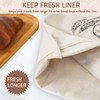 LeCorner Bread Bags for Homemade Bread, Linen Bread Bag Storage,