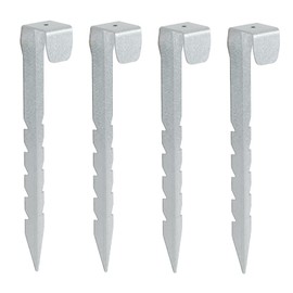 JYiuog Trampoline Anchor Kit, Ground Anchor Pack of 4, Ground Anchor for Trampolines, Earth Anchors for Camping Tents, Sheds, Trampoline, Swings