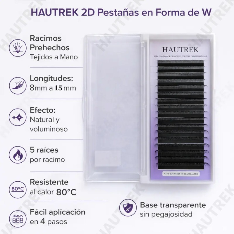 Blister Extensiones De Pestañas U-shaped Shape Mink Yy Lash