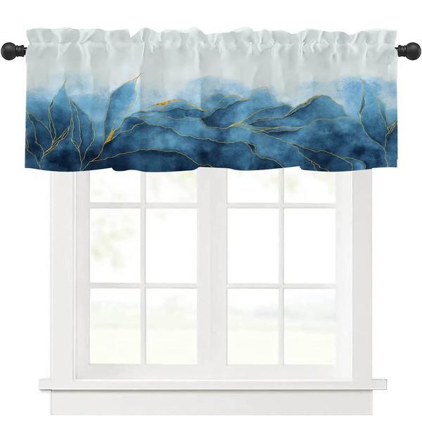 Mightree Kitchen Curtains Valances, Rod Pocket Valances for Windows, Small
