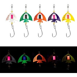 Machilea 2025 Neue Twist Spoon Forelle UV-Aktiv (4g) 5cm Twister Spinner Forelle| Forellen Spoon Set 5 Stück| Forellenköder Set zum Forellen Angeln Forellen Köder (Einfarbig)