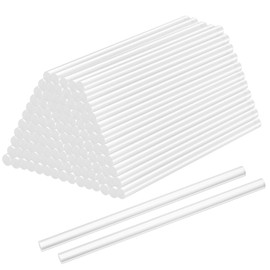 Pack of 124 Hot Glue Sticks 7 mm x 150 mm, Glue Sticks, Hot Glue Sticks, Quick Drying, Transparent Hot Glue Sticks for Glue Guns, Hot Glue Gun Sticks for DIY and Repairing, Diameter 7 x 150 mm