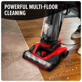 Dirt Devil Multi-Surface Extended Reach+ Upright Bagless Vacuum Cleaner for Carpet and Hard Floor, Powerful, Lightweight, Corded Vacuum Cleaners for Home Use