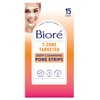 Bioré T-Zone Blackhead Remover Strips, Deep Cleansing Pore Strips, (5