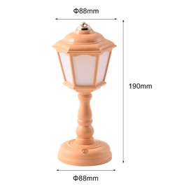 Bullishman Mini Desk lamp Vintage, LED Desk Lamp Dimmable Table Lamp Reading Lamp with USB Charging Port, Sensitive Control, Eye-Caring Office Lamp,Very Beautiful Decorative Desk lamp (Yellow)