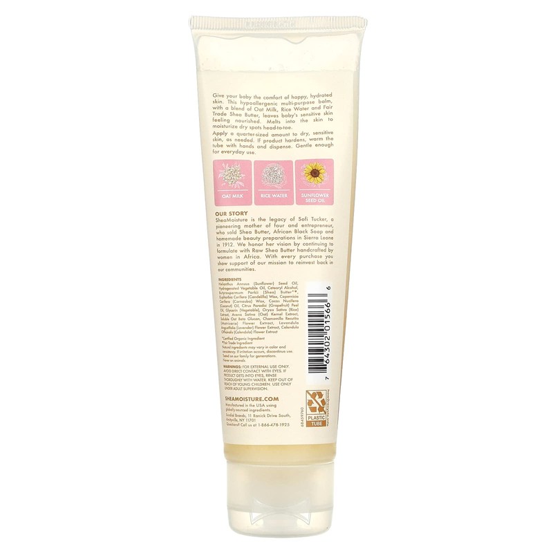 Baby Multi-Purpose Balm, Oat Milk & Rice Water, 3.5 oz