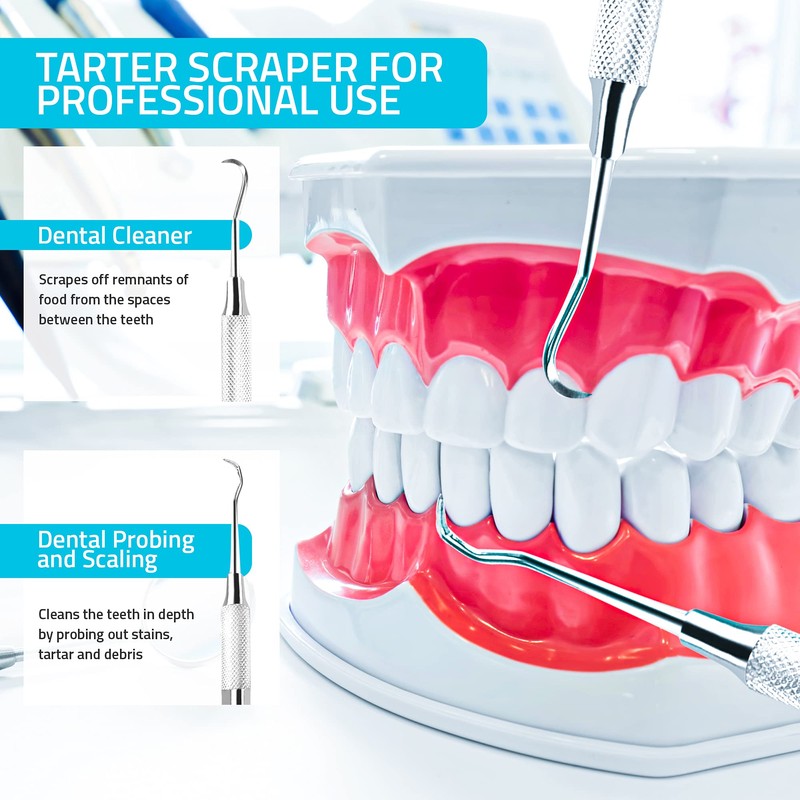 Utopia Care Professional Dental Tartar Scraper Tool, Dental Pick, Double