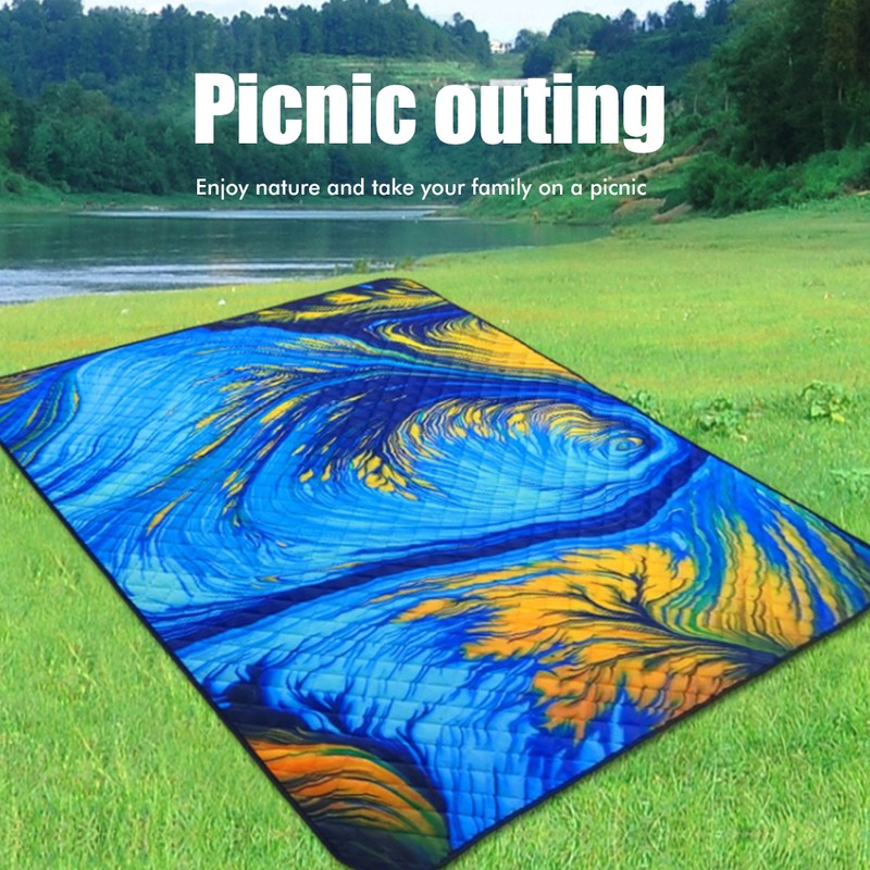 Picnic Blankets Beach Blanket Machine Washable Waterproof Outdoor Mat for