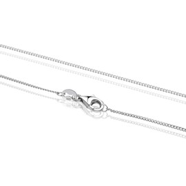 Good.designs Women's 925 Silver Necklace without Pendant (1.3 mm) Silver Chain in Various Lengths, Silver, Silver