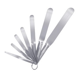 7-piece Caulking Spatula Tool Set, Professional Stainless Steel Caulk Finishing Tools with Streamline Spatulas for Caulk Application