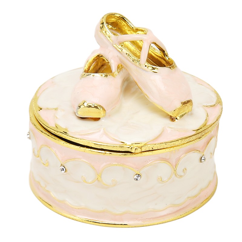 Jeweled Ballet Shoes Trinket Boxes Exquisite Compact Decorative Trinkets Jewelry