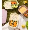 Ceramic Lunch Box with Compartment, Lunch Box with Lid, Green