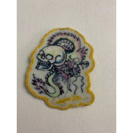 Ed Hardy Deadstock Ed Hardy Dragon Logo Iron On Patch Appliqué Embroidered Sewing (Small)