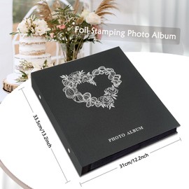 Artmag Photo Album 4x6 1000 Photos Linen Cover Album Large Capacity Picture Book for Wedding Family Anniversary Holds 1000 Horizontal and Vertical Photos (1000 Pockets, Black)