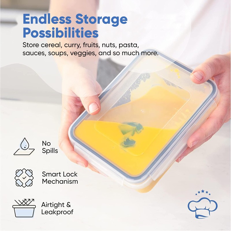 Chef's Path 28 Piece Airtight Food Storage Containers with Easy