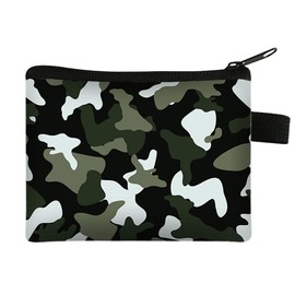 FAVORTALK Women's Coin Purses & Pouches Canvas Floral Change Bags Vintage Clutch Wallet with Clasp Closure for Girls, 14012