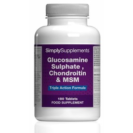 Glucosamine, Chondroitin & MSM | Comprehensive Formula to Support an Active Lifestyle | 2X 180 Tablets | Manufactured in The UK