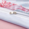 Bildenly Blue Plaid Twin Comforter Set - Pink Bow Quilt