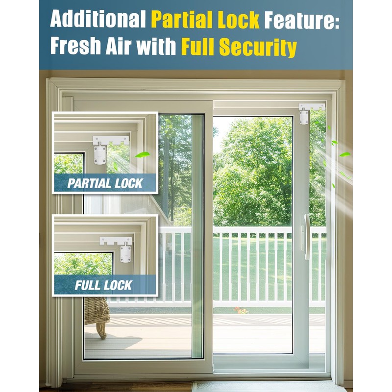 Sliding Door Lock Window Locks for Patio Sliding Glass Door