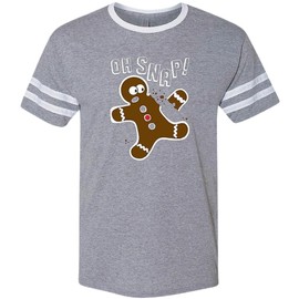 Fun Express Oh Snap! Gingerbread Adult’s T-Shirt - Large Grey