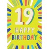 Piccadilly Greetings 19th Birthday Milestone Birthday Card Age 19,Approx. 7