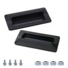 Mewutal 2pcs Concealed Recessed Pull Handles, 4 x 2 Inch