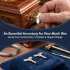 FOMIYES 8pcs Music Box Winder Key Metal T Shape Bar