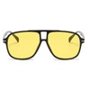 QVKUUT Retro Rectangular Sunglasses for Men and Women Rectangle Retro