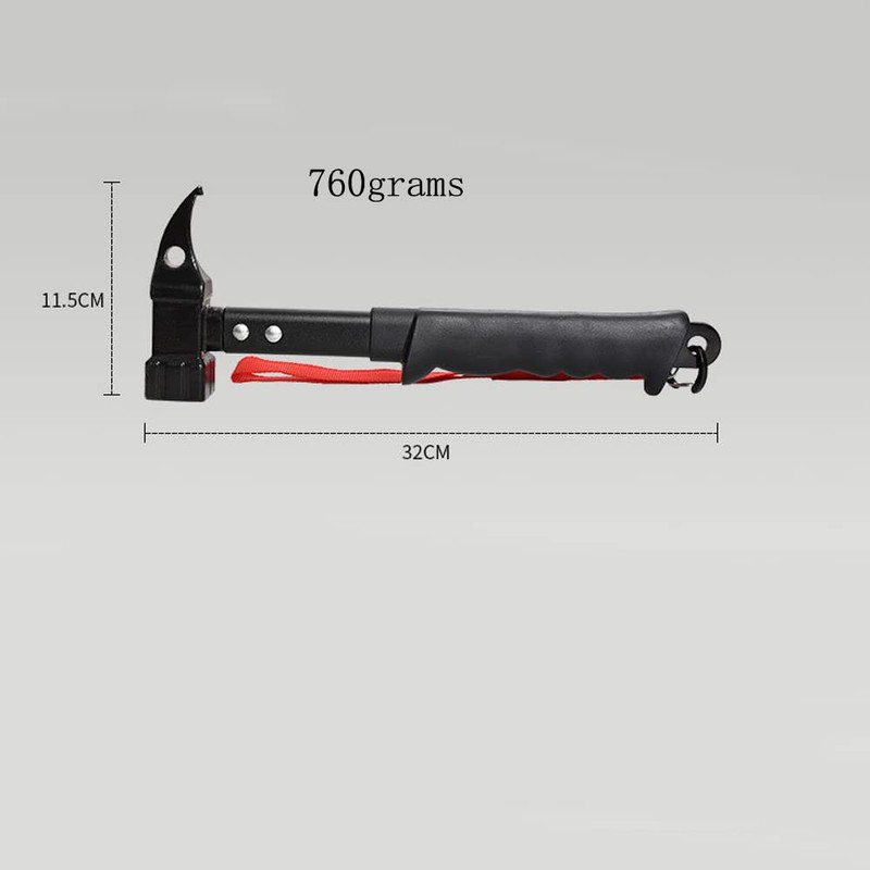 ZONADAH Outdoor Camping Hiking Hammer Mallet Puller for Tent Pegs