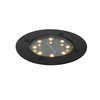 Qazqa - Modern Floor Spotlight Black Including LED IP65 Solar