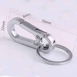 Keychain Clip Key Ring, Metal Carabiner Clips Keyring Keychains Chain Holder Organizer for Car and Keys Finder for Men and Women 4 Pack