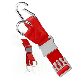 Elastic Jacket Gripper with D-Ring Hook and Buckle,Small Items Strap Belt Travel Accessories, Makes Your Hands Free,Cinnabar