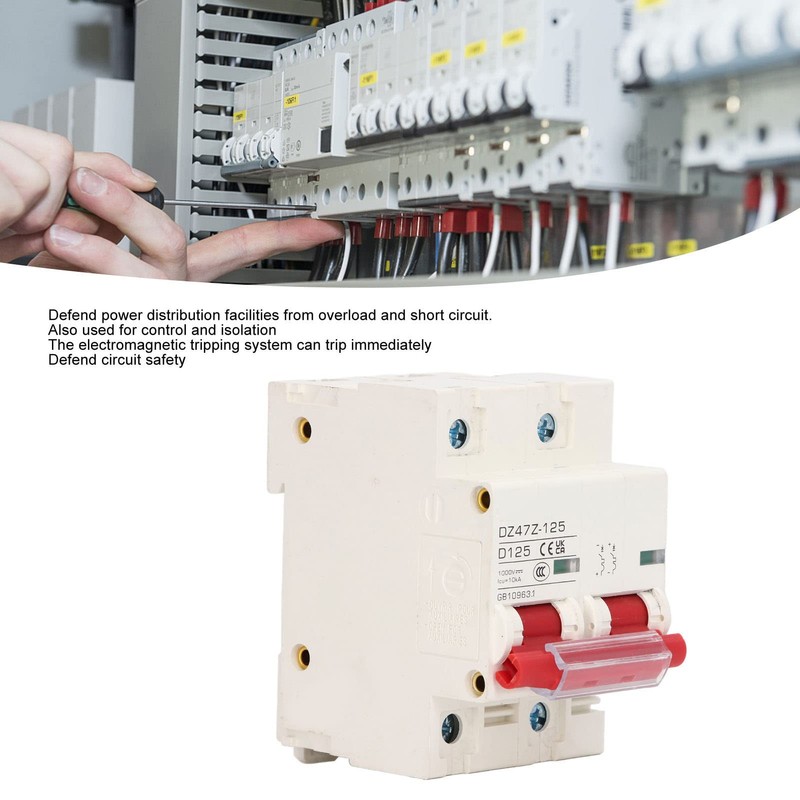 Circuit Breaker 1000 V DC 125 A C125 2P Top-Hat