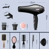 Secadora Cabello Con Difusor Profesional Para Estetica Mujer