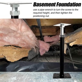 Basement Floor Jack, 11-16 inches Height Range House Floor Jacks Post Pole for Leveling, Adjustable Floor Jack for House Foundation Temporary Support