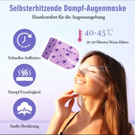 Serfeymi Warming Eye Mask for Sleeping, Steam Eye Mask, Self-Heating, Heated Eye Mask for Swollen Eyes, Dry Eyes, Disposable Sleeping Eye Mask, Mixed Pack of 10