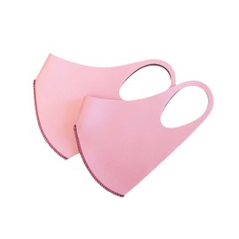 WARM aeroheat + aerosilver, for Cold Weather, Reusable, Breathable Color Face Mask (Large, Pink - 2 pack)