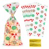 Christmas Treat Bags Christmas Candy Bags Christmas Cellophane Treat Bags