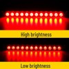 PerfecTech 12 LED Red Trailer Brake Tail Light, 2 Pack