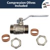 Pipestation 22mm Isolation Valve, 2 Pack with Red & Blue