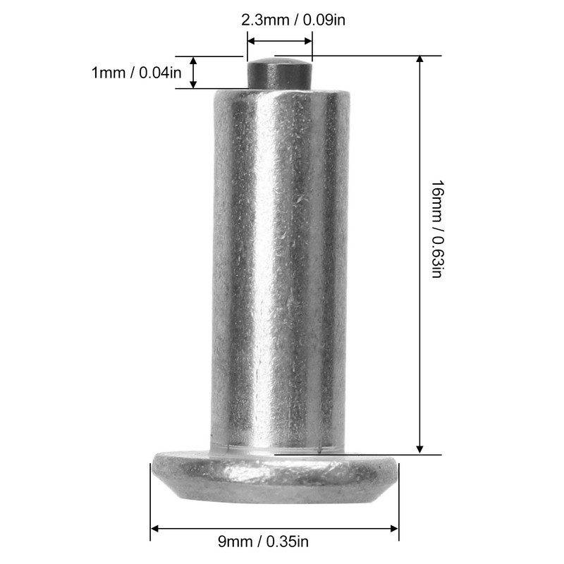 100PCS Carbide Tire Studs Anti Slip Snow Spikes Screw Studs