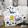 Kids Dinosaur Blanket Cute Cartoon Dinosaur Animal Throw Blanket for