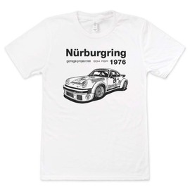 GarageProject101 934 Carrera RSR Nurburgring T-Shirt (S, White)