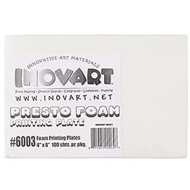 INOVART Presto Foam Printing Plates Econo Pack, 4"x6", 100 Sheets